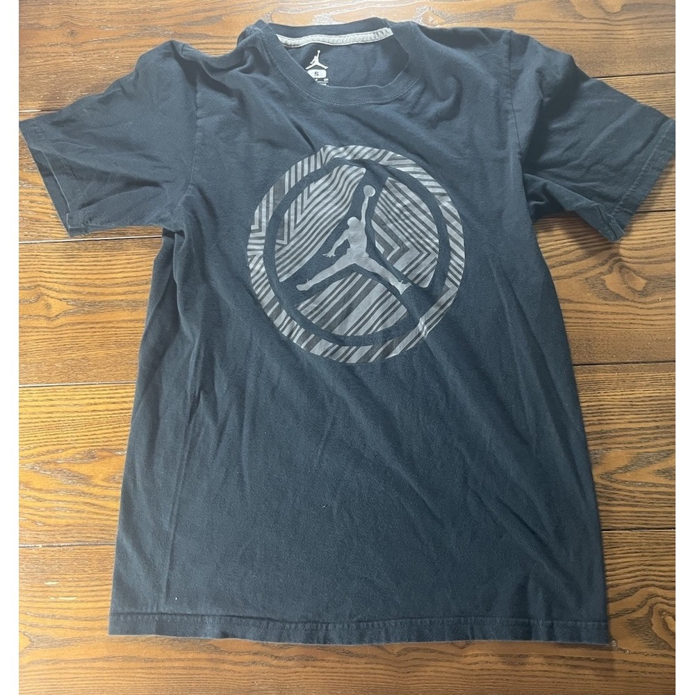Jordan 2014 Retro Black/grey Circle T-shirt Size Small